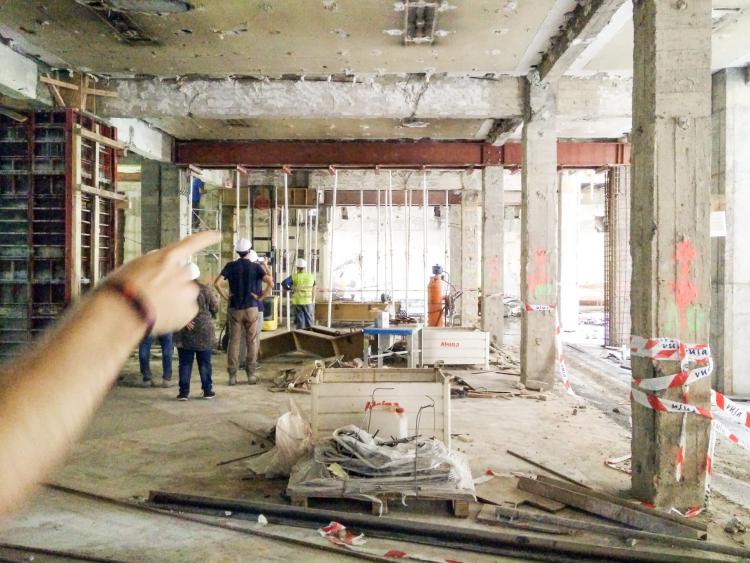 Estructura d'apeuament dels pilars