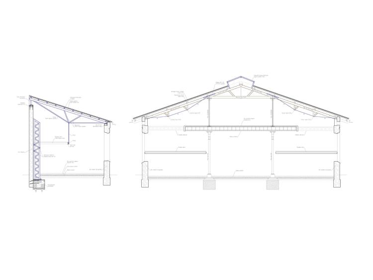 Secció del projecte d'estructura