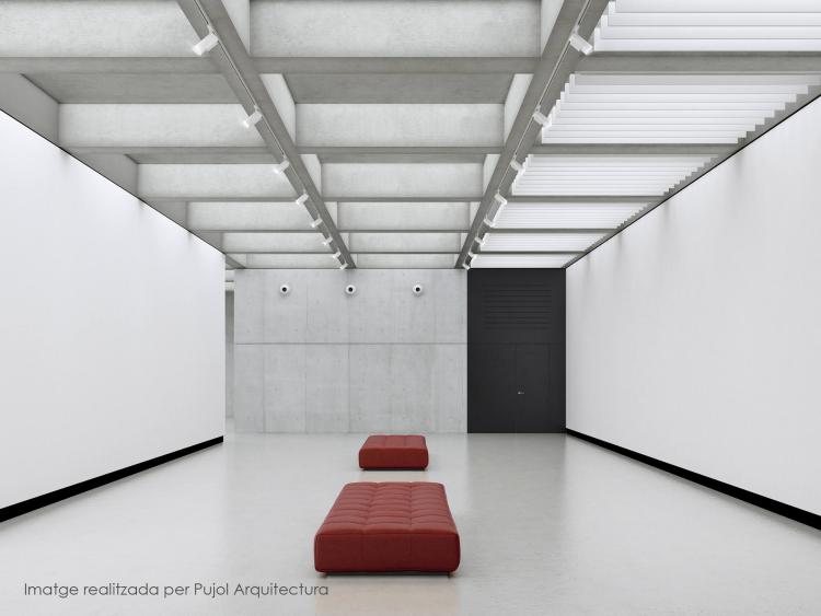 Simulació de l'interior del museu